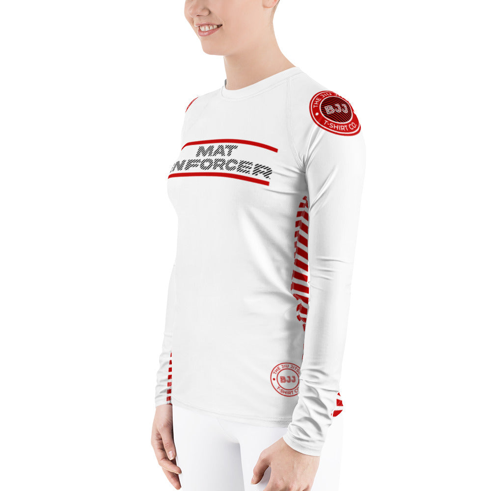 Women's Mat Enforcer Rash Guard | The Jiu Jitsu T-Shirt Co.