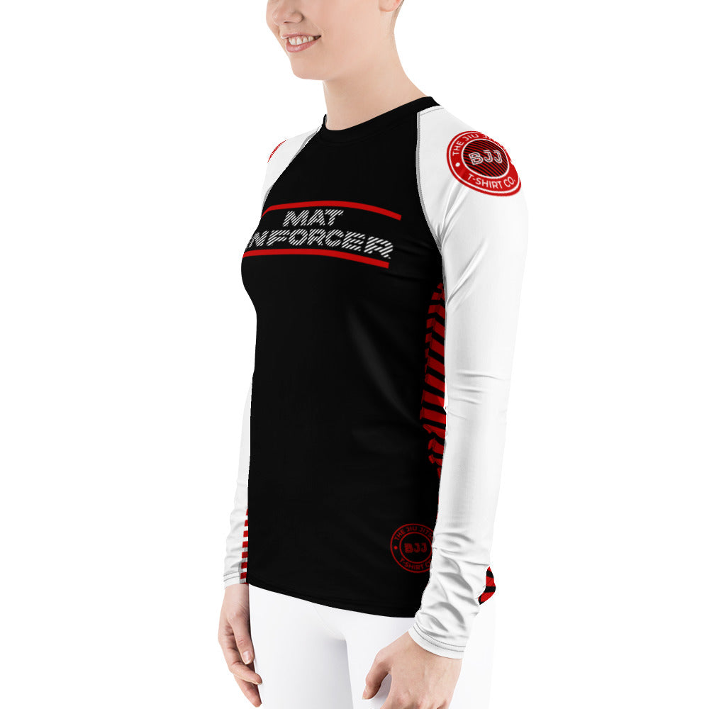 Women's Mat Enforcer Rash Guard | The Jiu Jitsu T-Shirt Co.