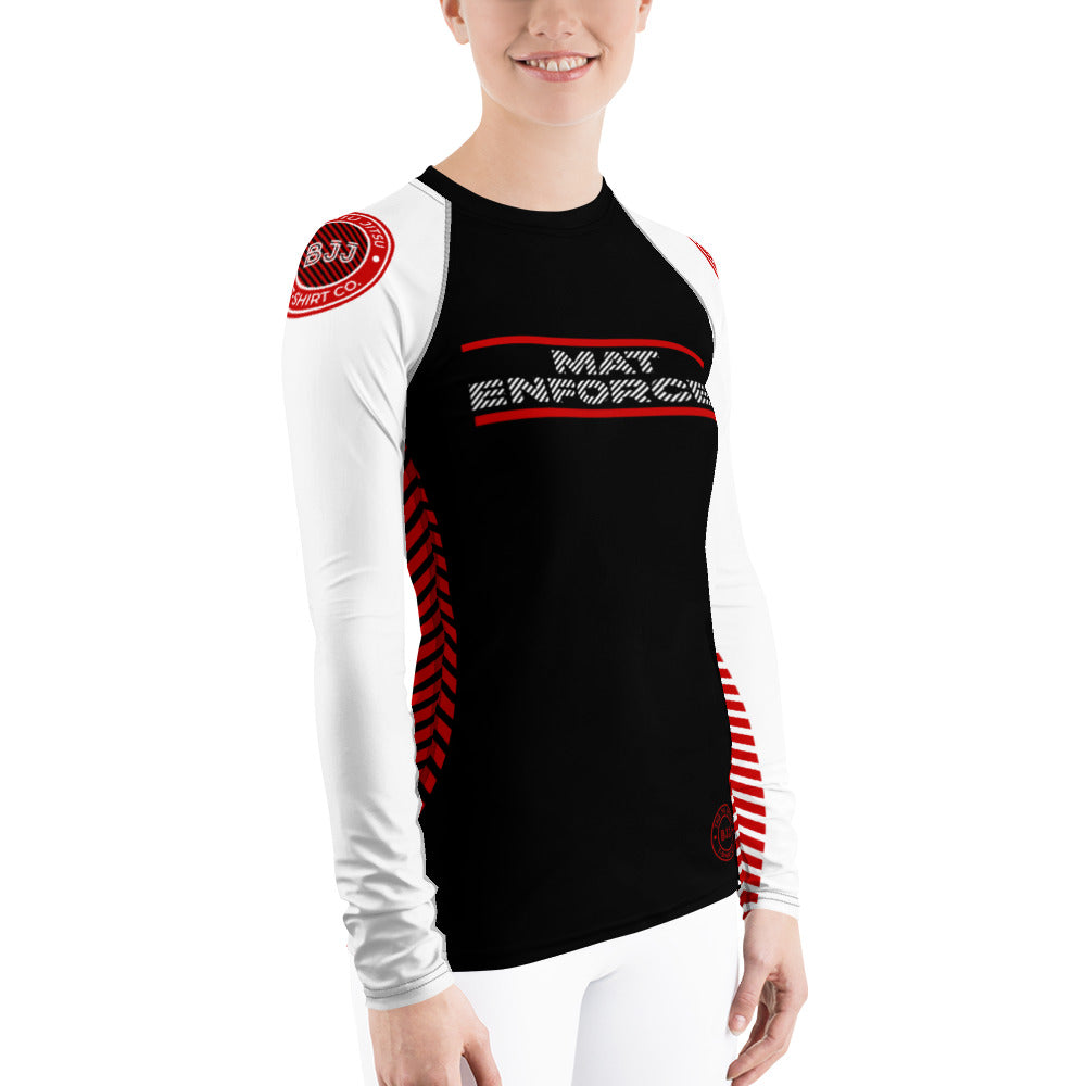 Women's Mat Enforcer Rash Guard | The Jiu Jitsu T-Shirt Co.