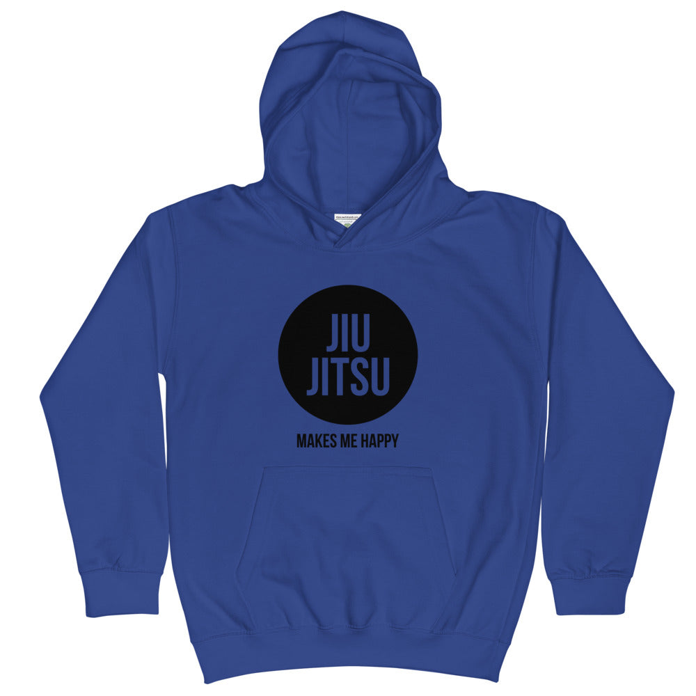 Youth "Jiu Jitsu Makes Me Happy" Hoodie | The Jiu Jitsu T-Shirt Co.