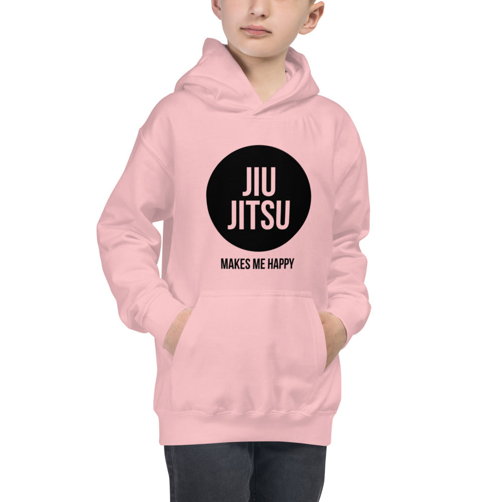 Youth "Jiu Jitsu Makes Me Happy" Hoodie | The Jiu Jitsu T-Shirt Co.