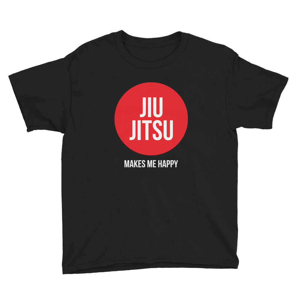Youth Jiu Jitsu Makes Me Happy T-Shirt | The Jiu Jitsu T-Shirt Co.